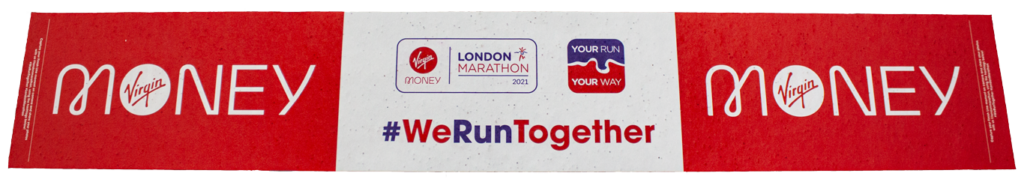 Cinta de llegada del Maratón virtual de Londres 2021