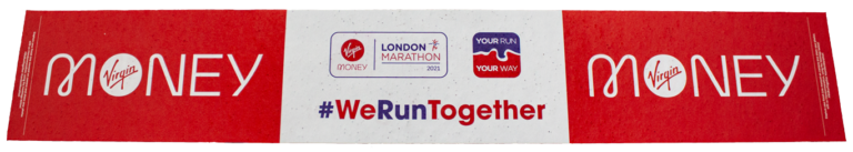 Cinta de llegada del Maratón virtual de Londres 2021